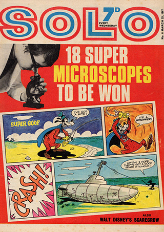 Features such as Super Goof rotated on the cover of Solo.
